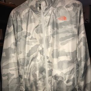 Camo North Face windbreaker